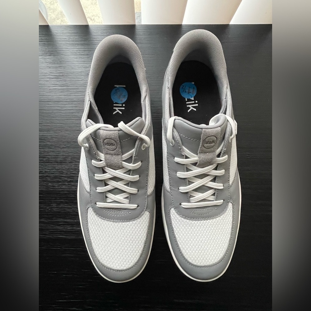 Kizik Men’s Gray and White Sneakers New size 11.5 men U.S. - Picture 1 of 16